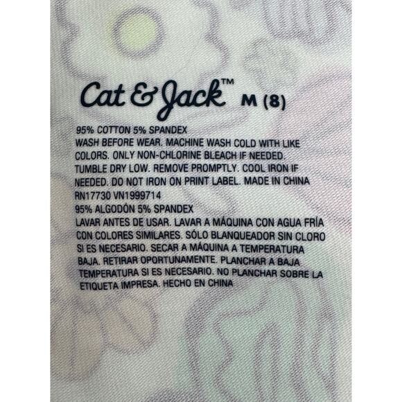 BUNDLE of 2 - Cat & Jack Girls Leggings - Butterfly & Floral Print - NWT - SZ 8 - Picture 5 of 5